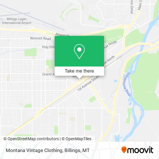 Montana Vintage Clothing map