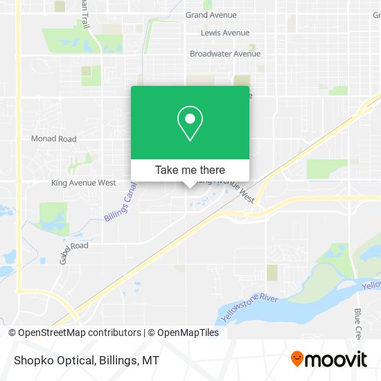 Shopko Optical map