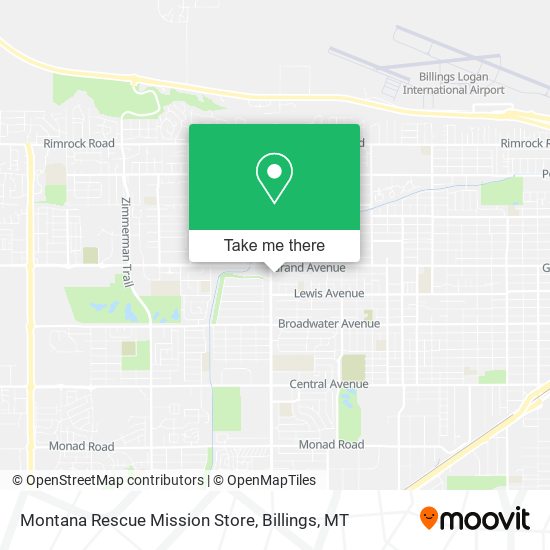 Montana Rescue Mission Store map