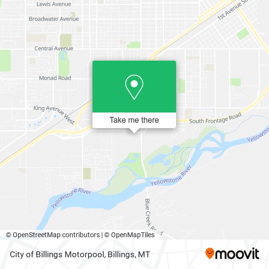 City of Billings Motorpool map