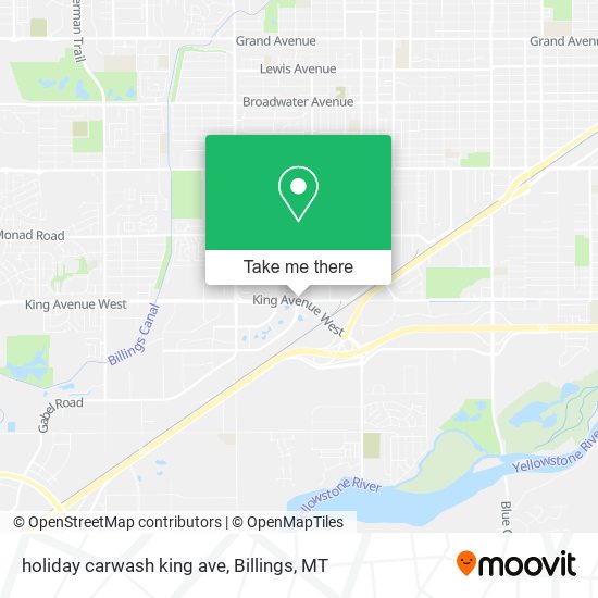 Mapa de holiday carwash king ave