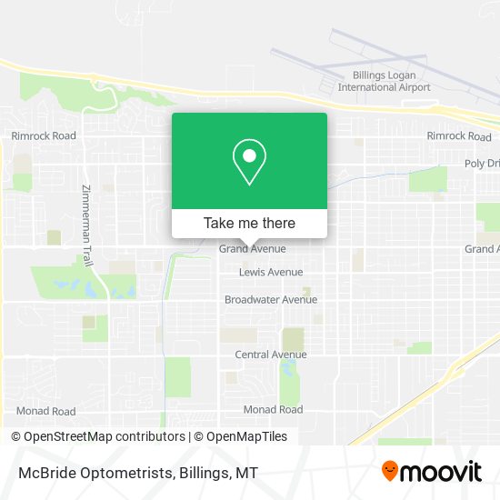 McBride Optometrists map