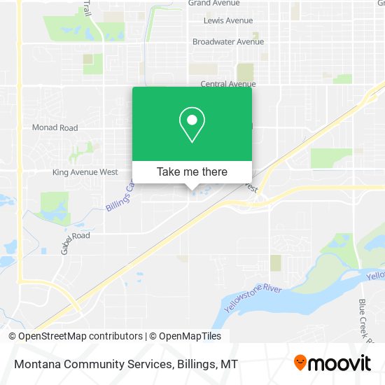 Montana Community Services map