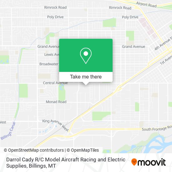 Darrol Cady R / C Model Aircraft Racing and Electric Supplies map