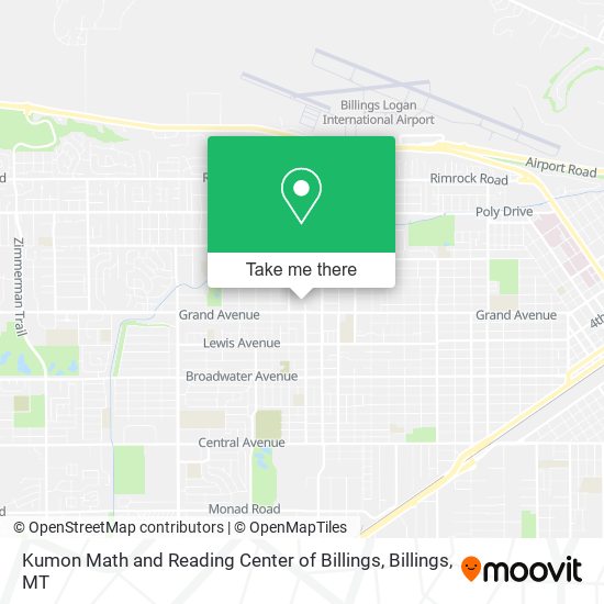 Kumon Math and Reading Center of Billings map