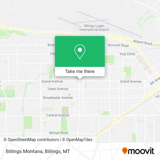 Mapa de Billings Montana