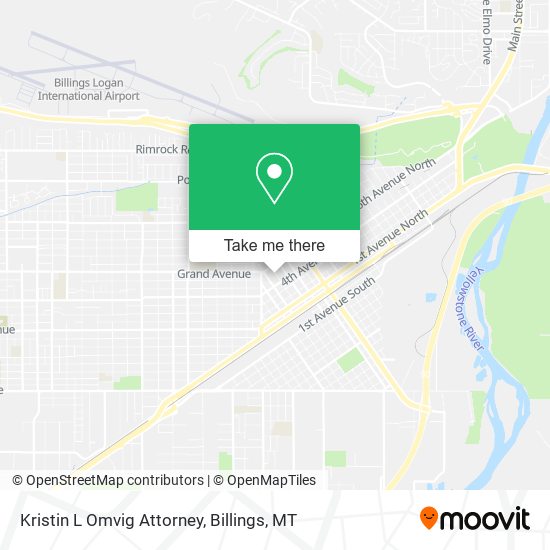 Kristin L Omvig Attorney map