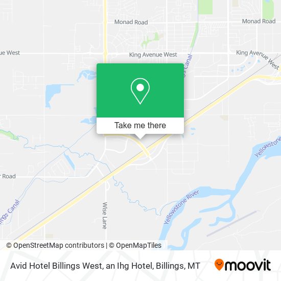 Avid Hotel Billings West, an Ihg Hotel map