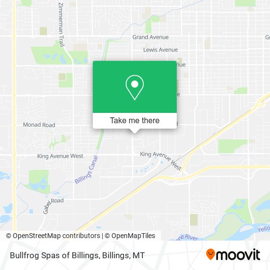 Mapa de Bullfrog Spas of Billings