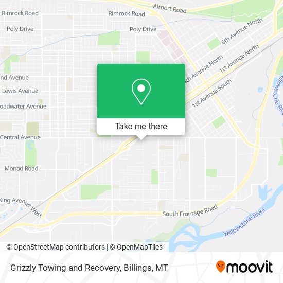 Grizzly Towing and Recovery map