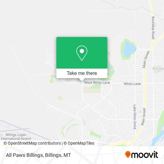 Mapa de All Paws Billings