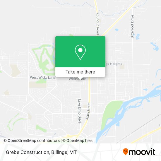 Grebe Construction map