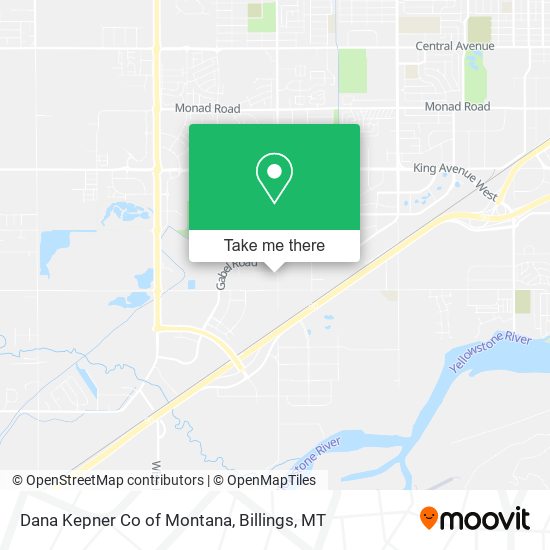 Dana Kepner Co of Montana map