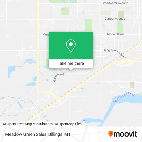 Meadow Green Sales map