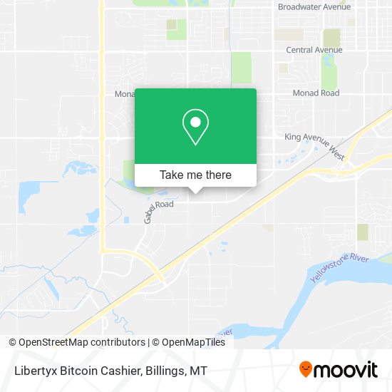 Mapa de Libertyx Bitcoin Cashier