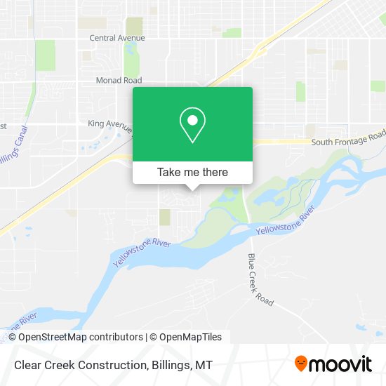 Clear Creek Construction map