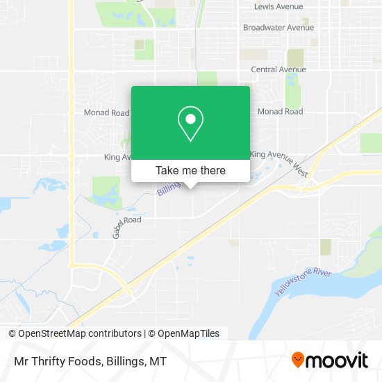 Mr Thrifty Foods map