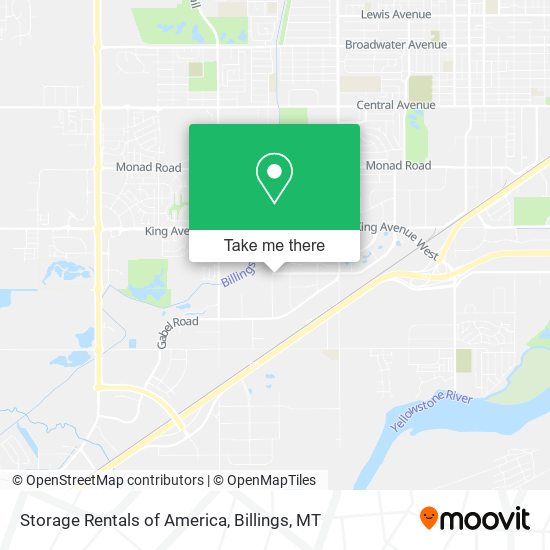 Storage Rentals of America map