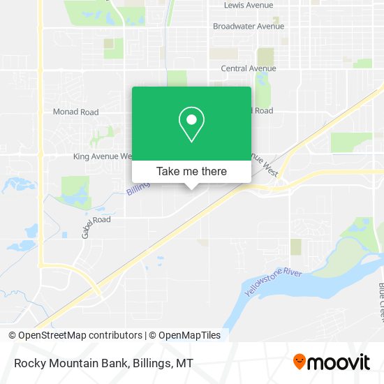 Mapa de Rocky Mountain Bank