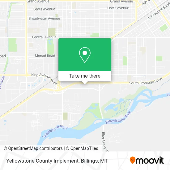 Yellowstone County Implement map