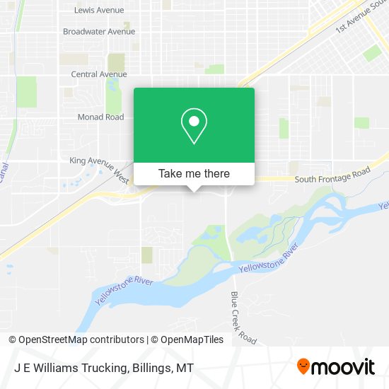 J E Williams Trucking map