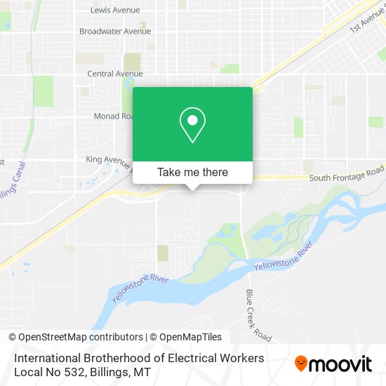 International Brotherhood of Electrical Workers Local No 532 map