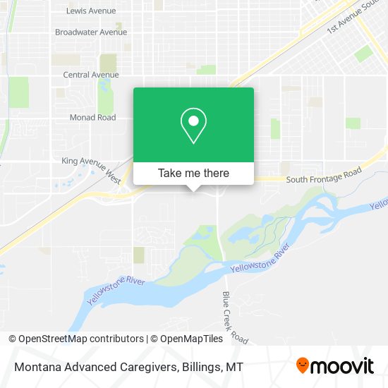 Montana Advanced Caregivers map