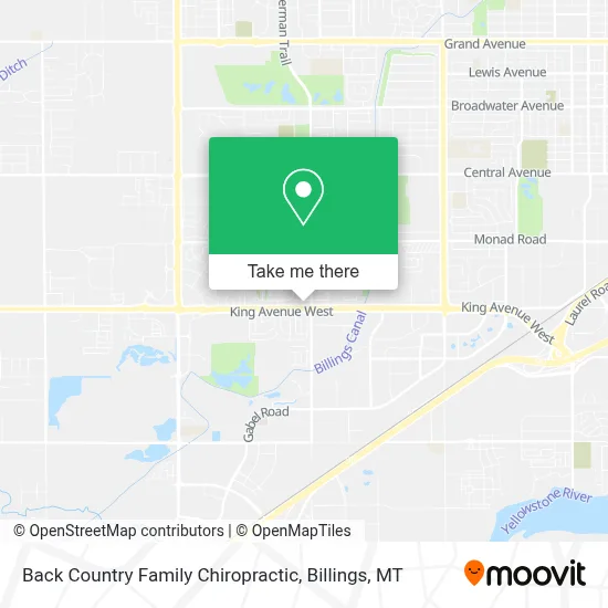 Back Country Family Chiropractic map