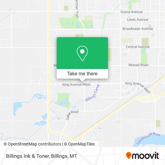 Billings Ink & Toner map