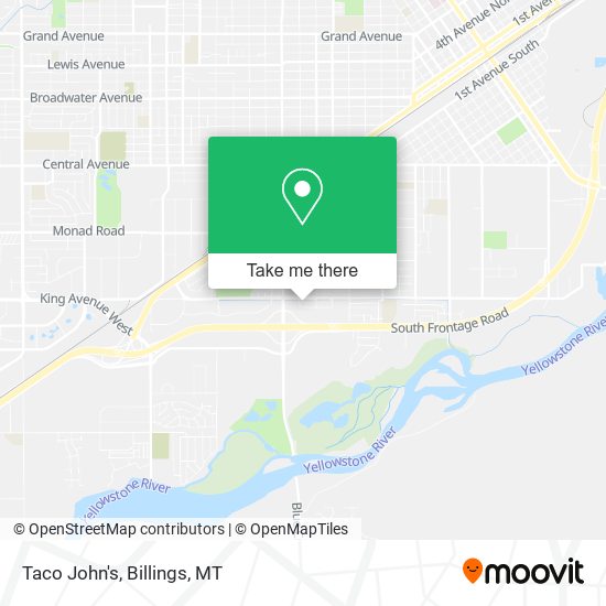 Taco John's map