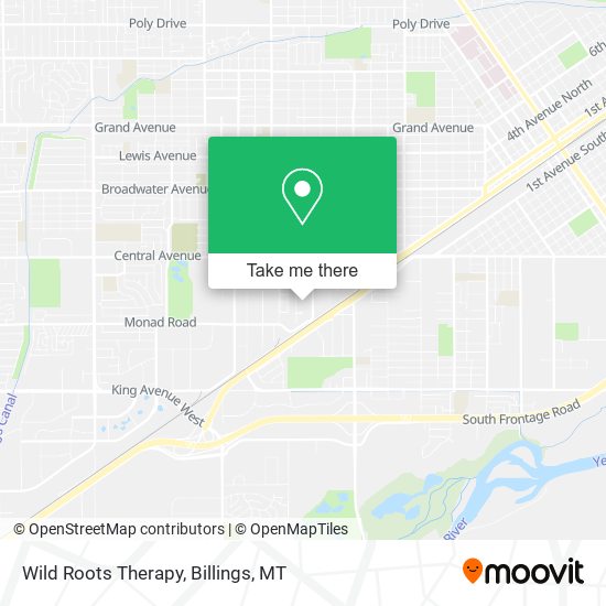 Wild Roots Therapy map