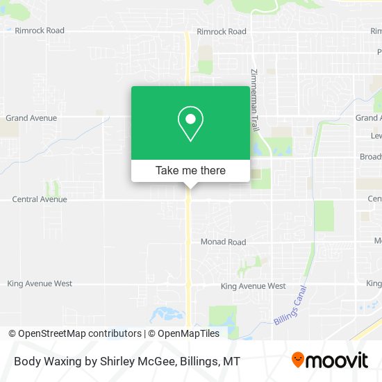 Body Waxing by Shirley McGee map