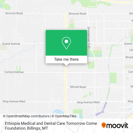 Ethiopia Medical and Dental Care Tomorrow Come Foundation map