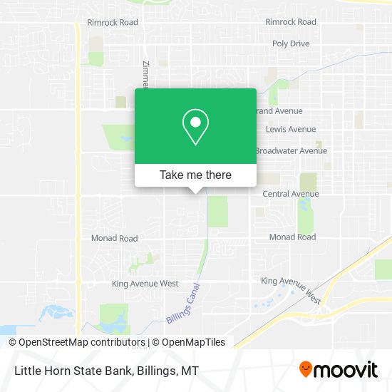 Little Horn State Bank map