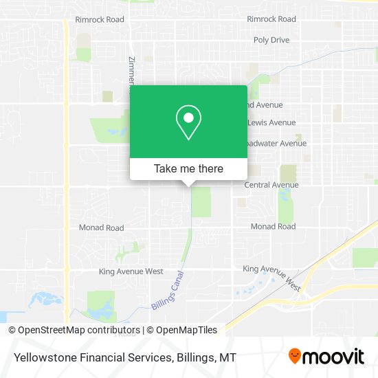 Mapa de Yellowstone Financial Services