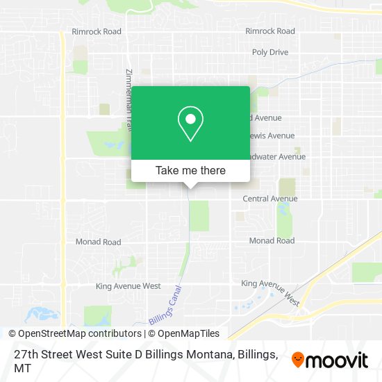 27th Street West Suite D Billings Montana map