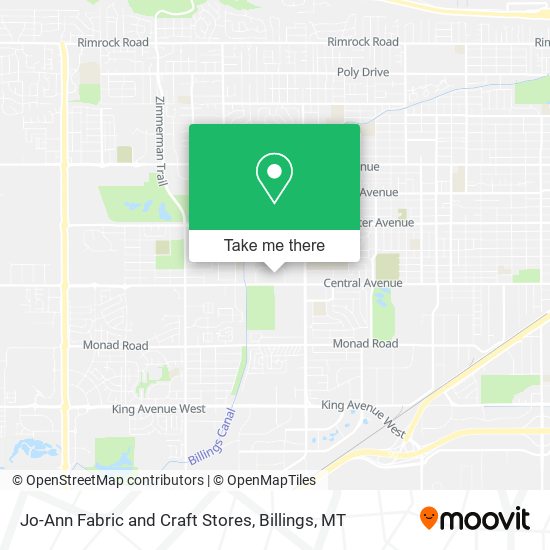 Jo-Ann Fabric and Craft Stores map