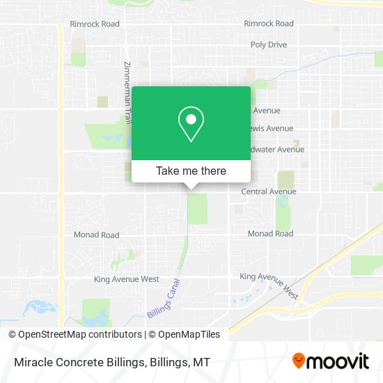 Miracle Concrete Billings map