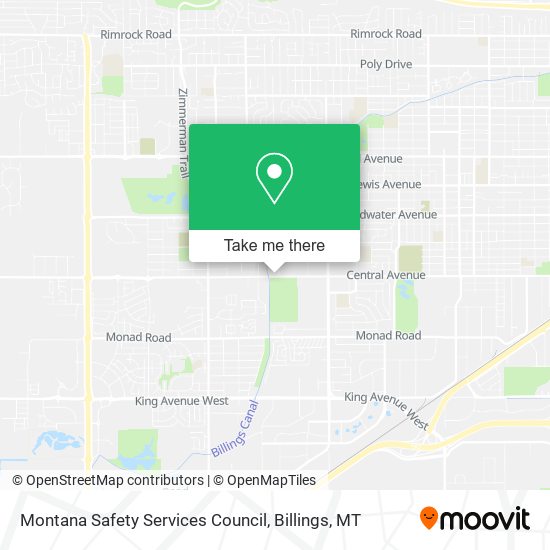 Montana Safety Services Council map