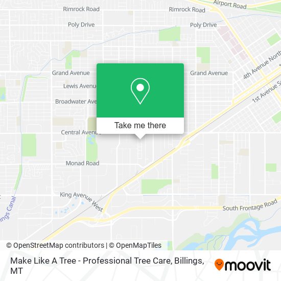 Make Like A Tree - Professional Tree Care map