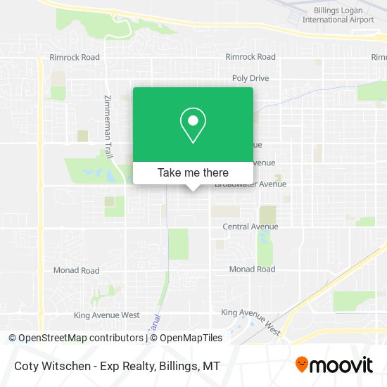 Coty Witschen - Exp Realty map