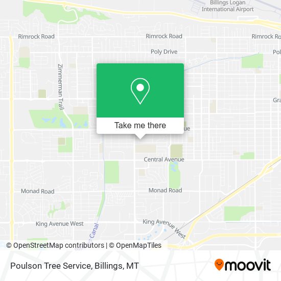 Poulson Tree Service map