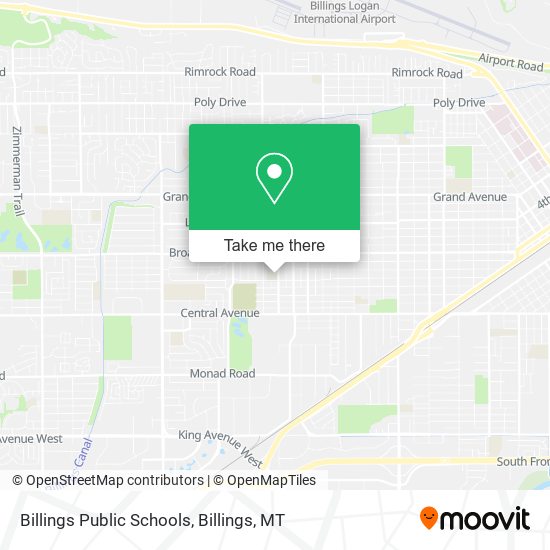 Billings Public Schools map