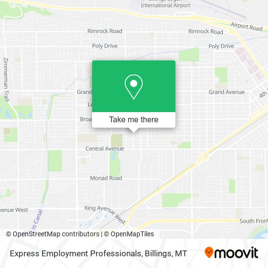 Express Employment Professionals map