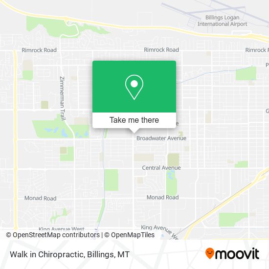 Walk in Chiropractic map