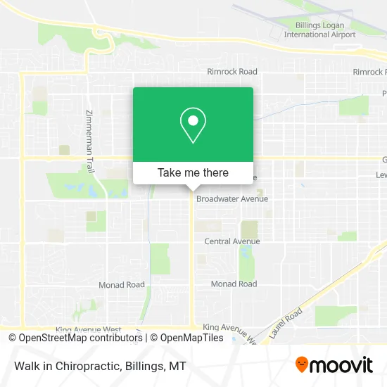Walk in Chiropractic map
