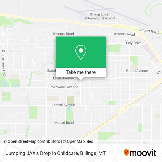 Jumping JAX's Drop in Childcare map