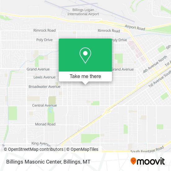 Mapa de Billings Masonic Center