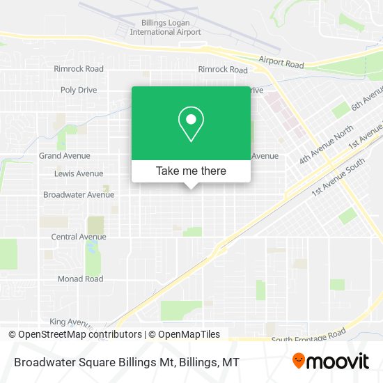 Broadwater Square Billings Mt map