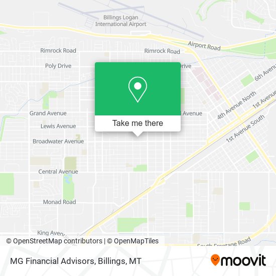 MG Financial Advisors map